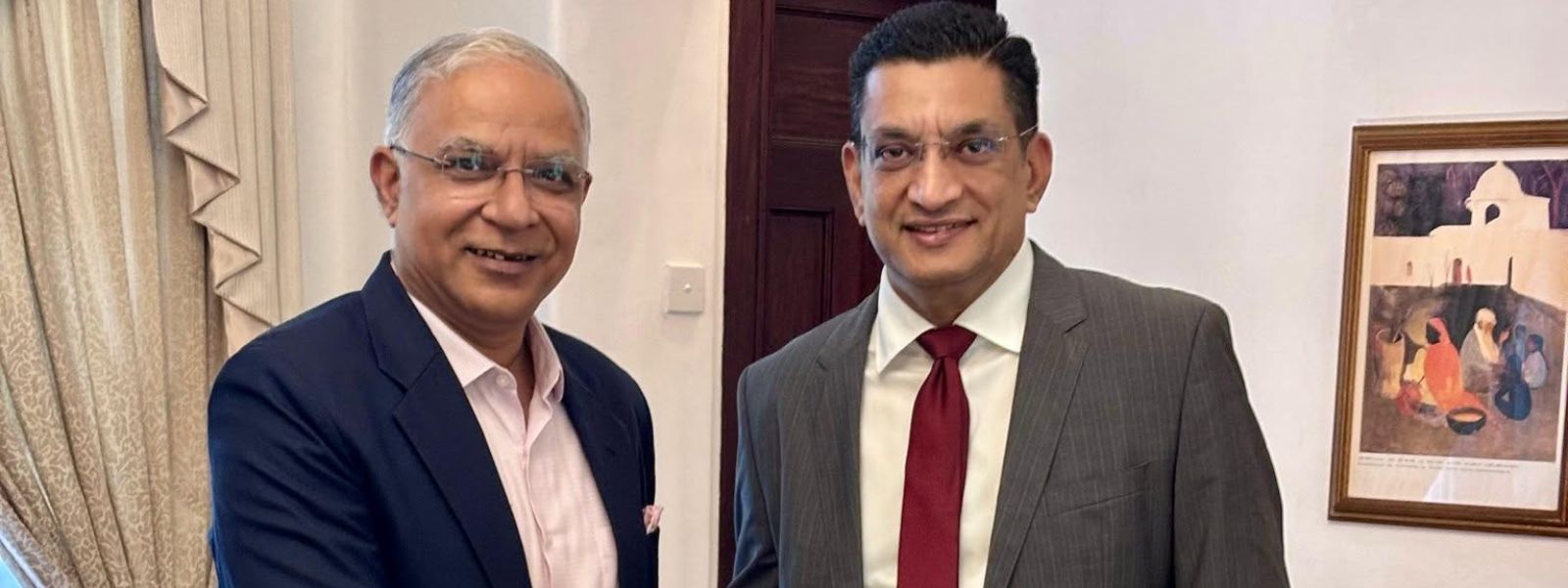 Santosh Jha, Ali Sabry Discuss Indo-Lanka Ties